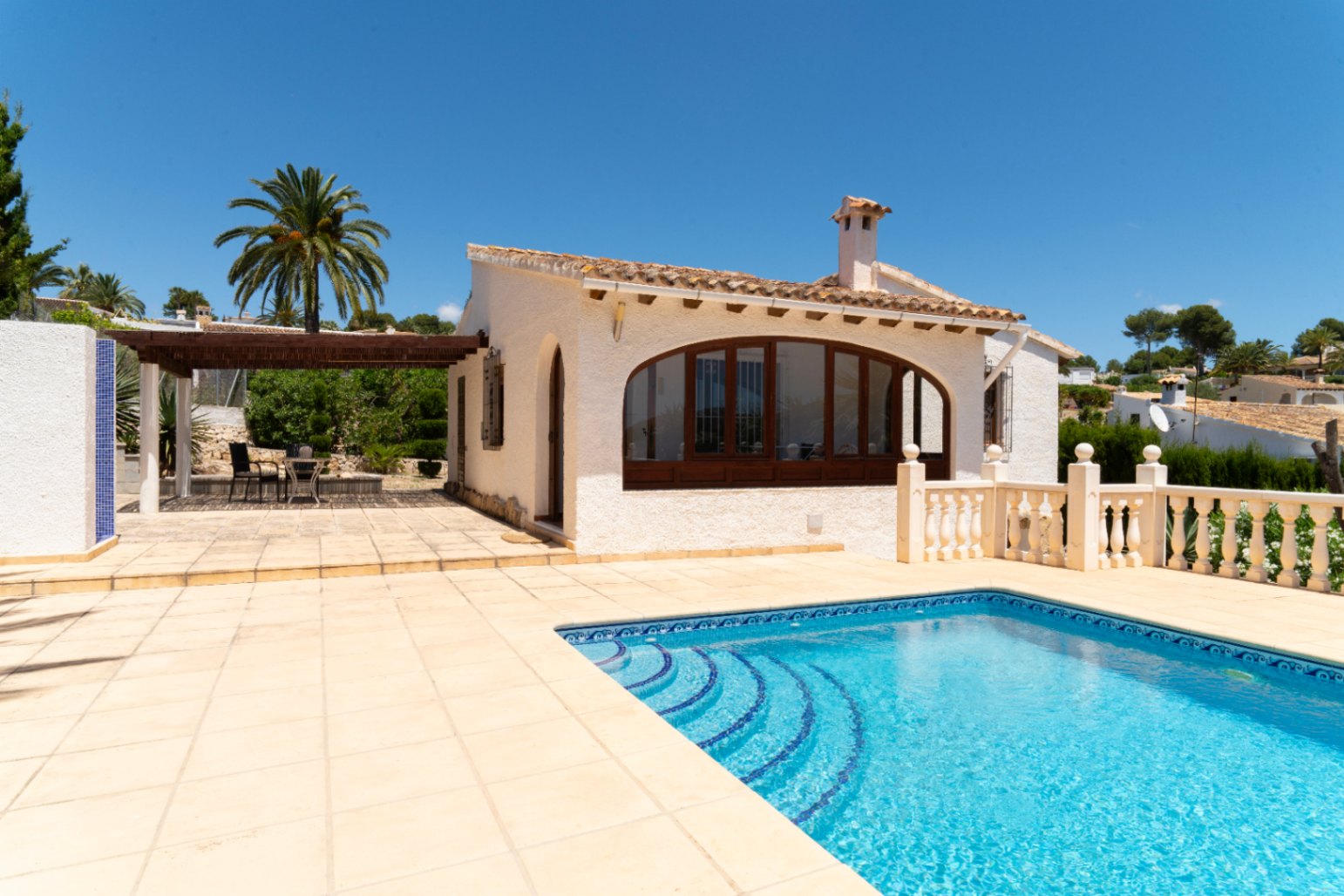 Chalet en venta en Moraira, La Sabatera - 2 dormitorios y piscina
