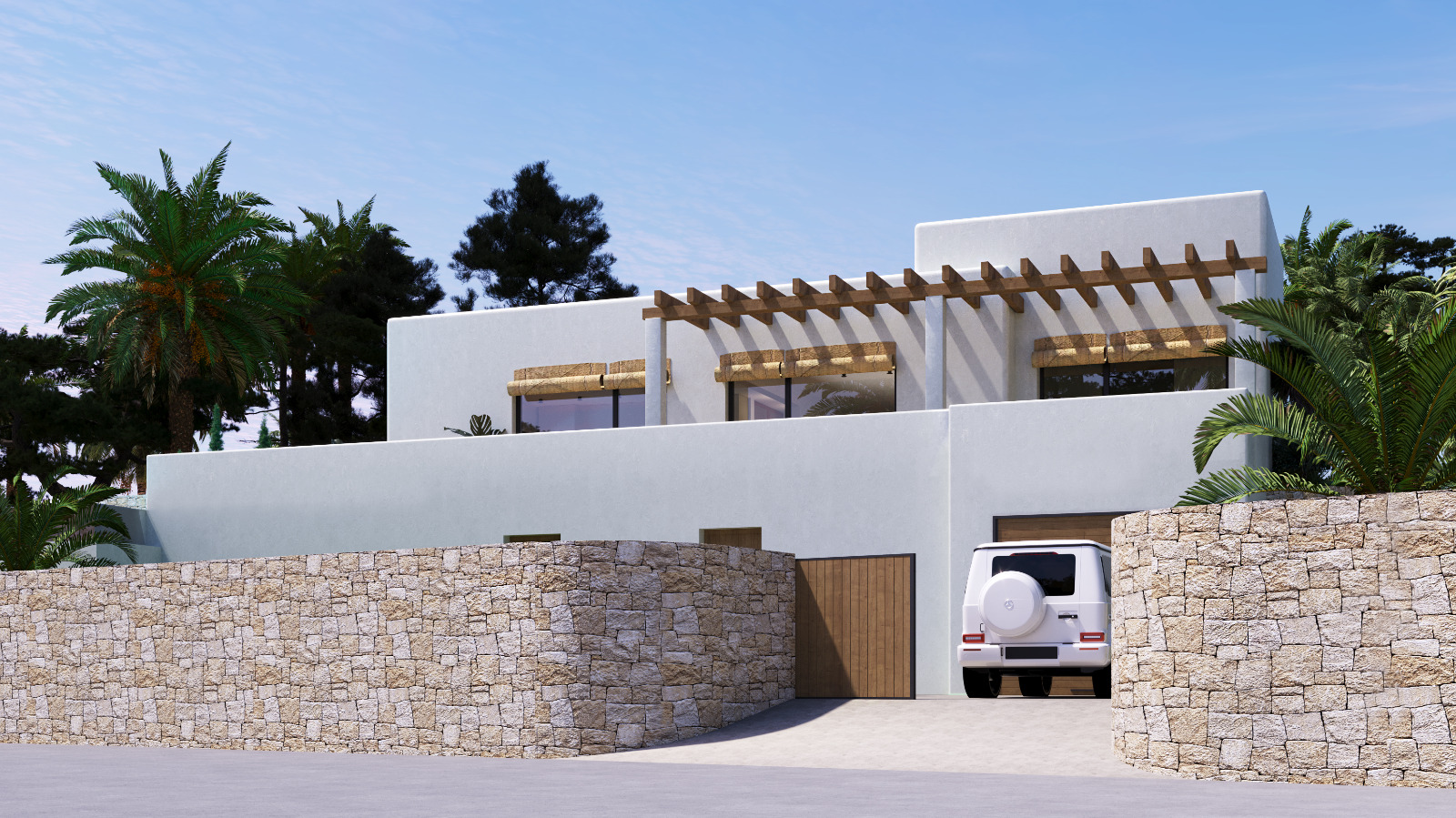 Nieuwe villa in aanbouw te koop in Moravit, Moraira