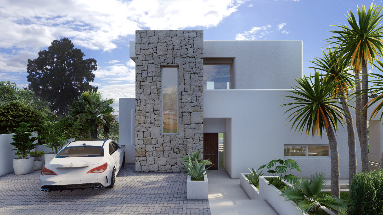 Nieuwbouw van moderne villa in Benissa
