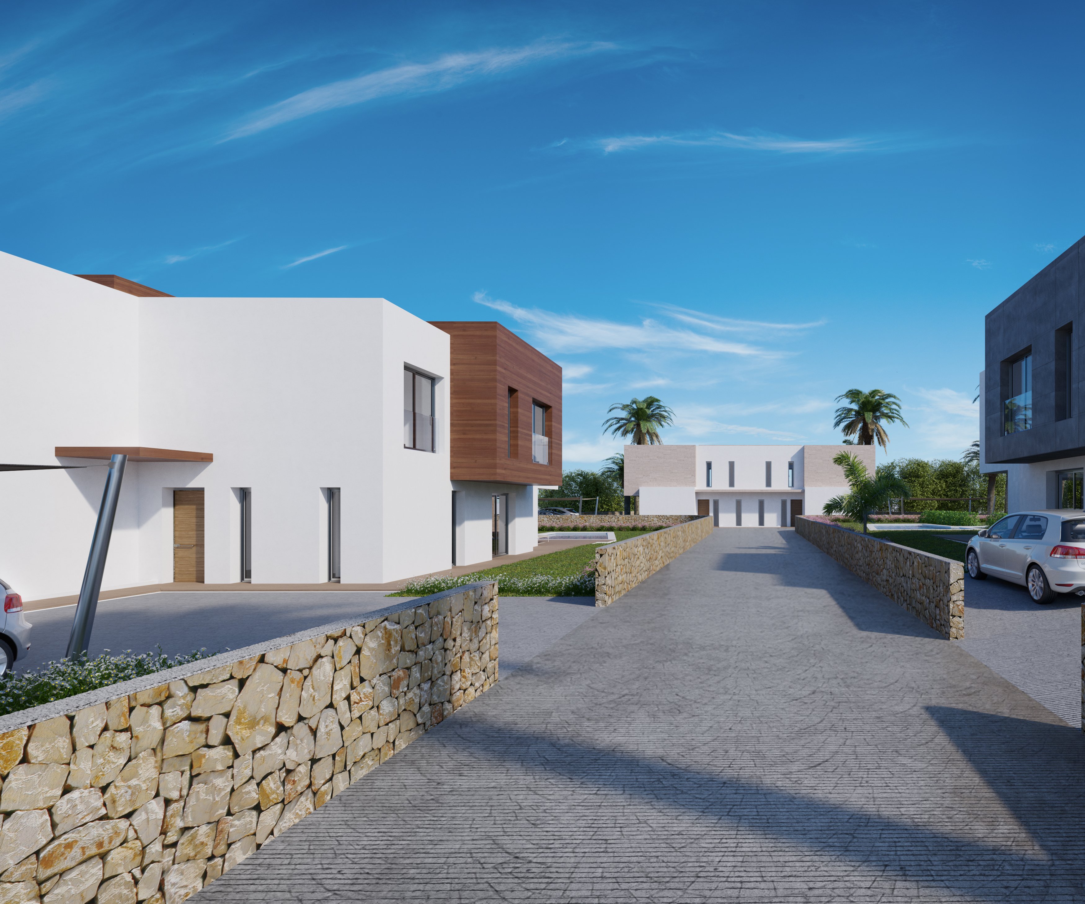 Brand new semi-detached houses for sale in Moraira